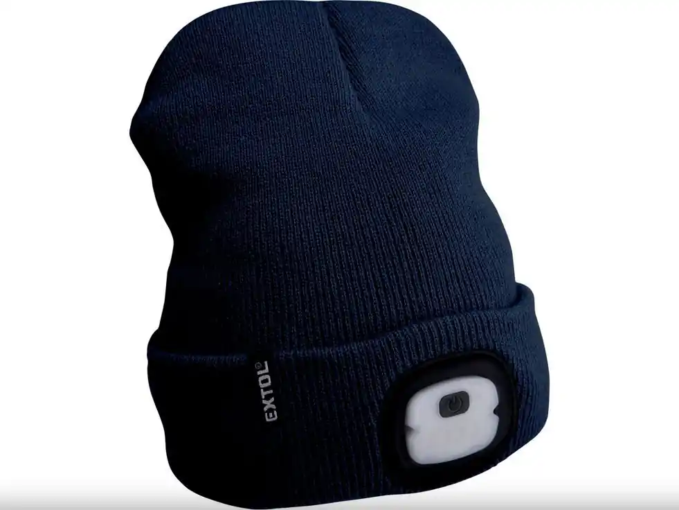 Čepice s čelovkou tmavě modrá Nejlepší Volba