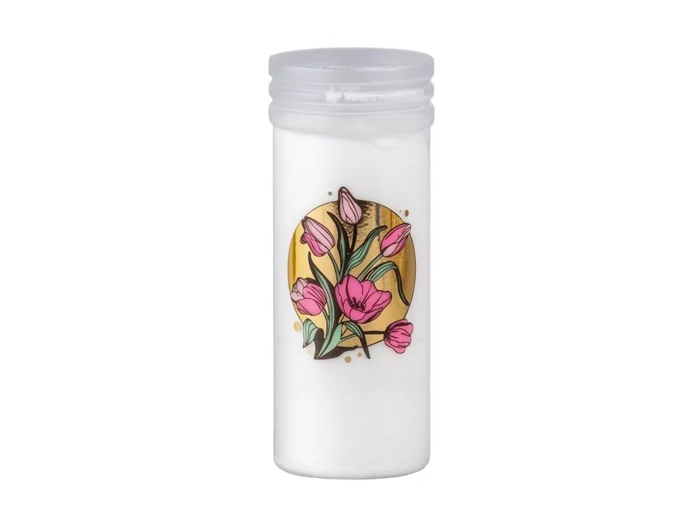 Svíčka hřbitovní Madona vklad 165g tulipán ~2,5 dne bílá litá Levný