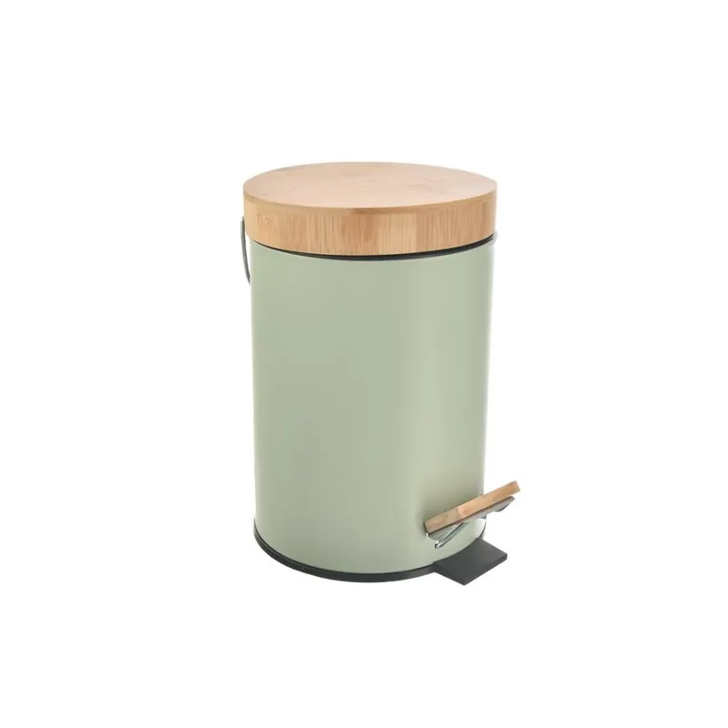 Koš odp. kov/UH s pedálem+bam. víko GREENISH 3 l Horká Nabídka