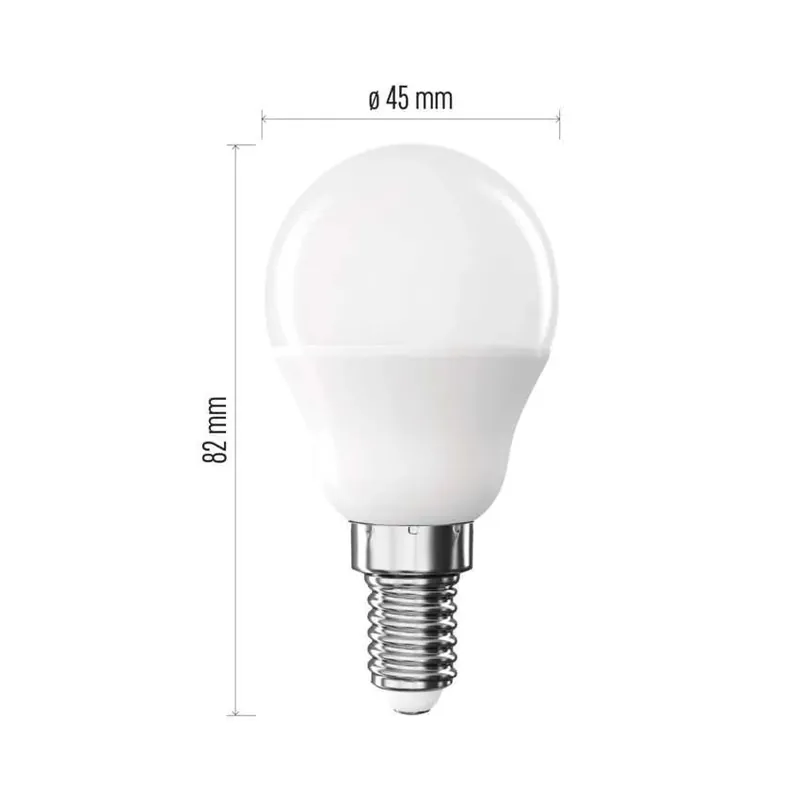 Nová Kolekce Žárovka LED Classic Mini Globe 4,2W(40W) 470im E14 teplá bílá ZQ1E21