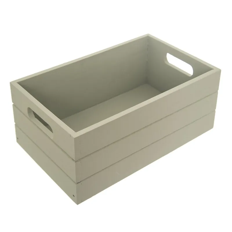 Tovární Cena Bedýnka dřevo 36x26x15 cm sv. zelená