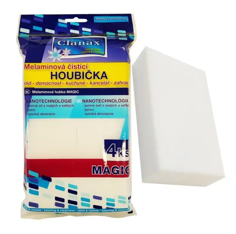 Houbička melaminová NANO 4 ks Omezená Nabídka