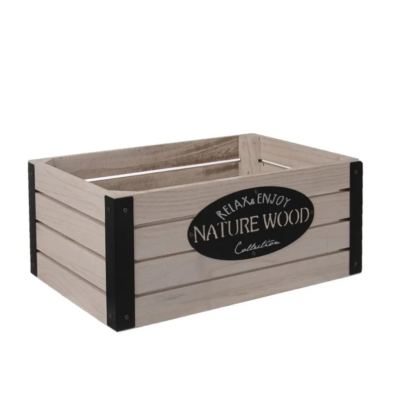 Bedýnka dřevo/kov Rustic 26x16x11 cm Rychlé Dodání