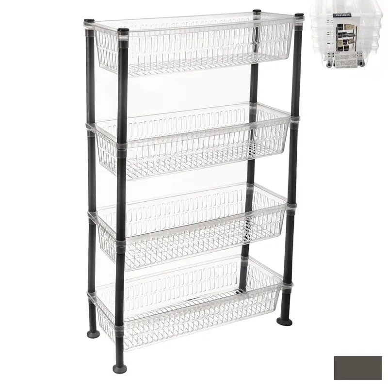 Nízká Cena Regál UH 4 patra Slim transparent
