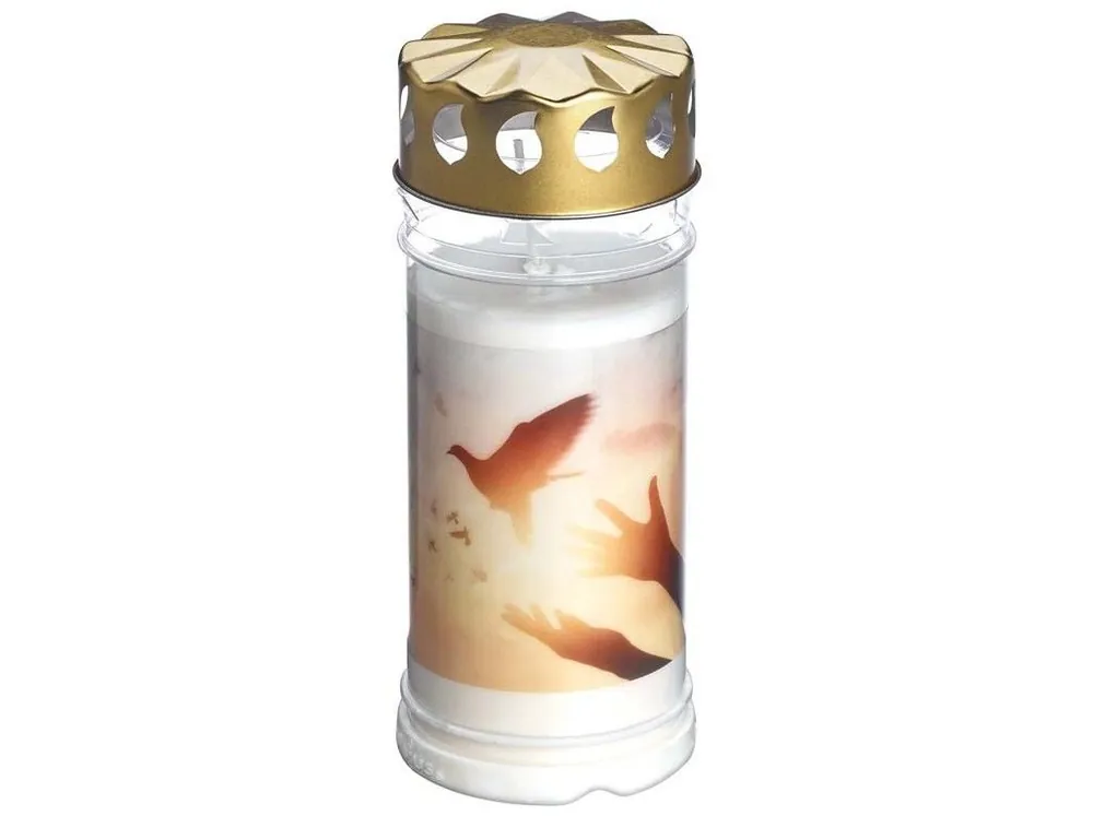 Svíce hřbitovní Bolsius víčko 450 g, 120h.mix Sleva