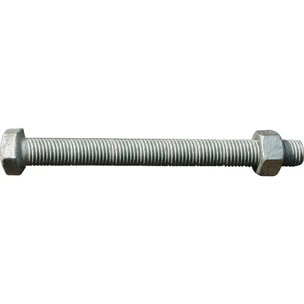Cenový Hit Šroub oc.konstr. Srubena, plný závit EN15048-1 8.8U M20x50, ocel žárový pozink