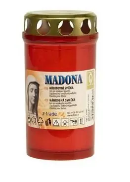 Oblíbený Svíčka Madona 135g 2 dny červená lisovaná