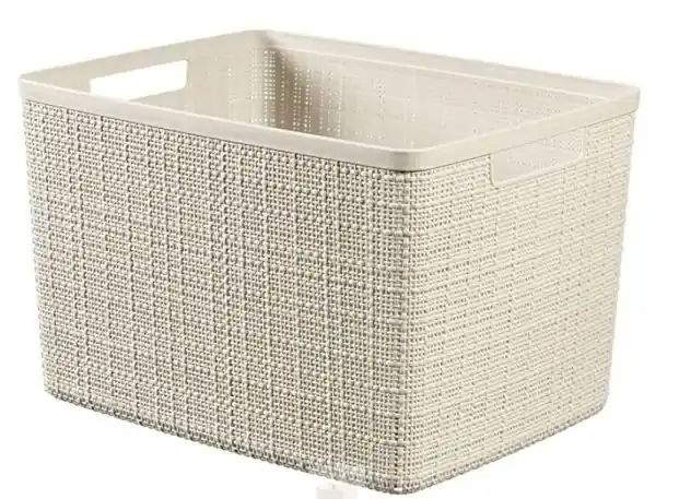 Nejlepší Volba Košík JUTE obdélník L 36L 36x23x28 mix barev