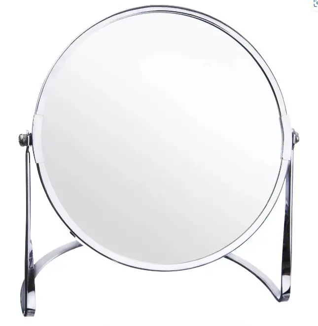 Zrcadlo pochrom. kov pr. 17 cm stojánek Duo Oblíbený