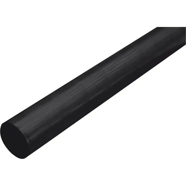 Hliníková kulatá tyč AlMgSi0,5 eloxovaná E6/C35 30/12 mm, černá Originální