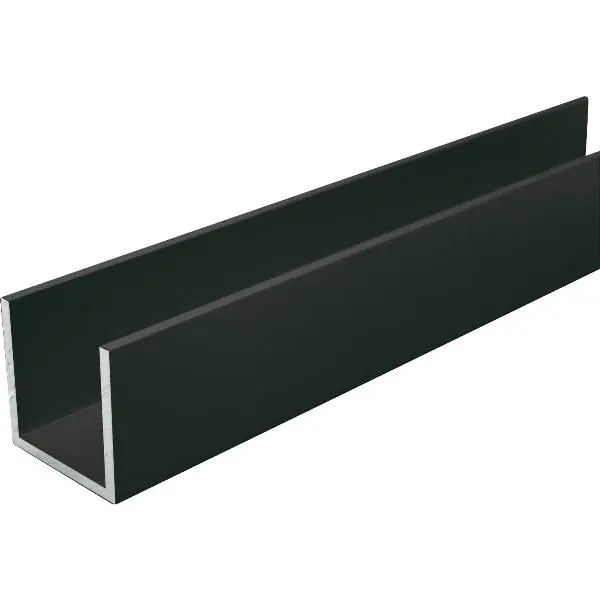 Aktuální Hliníkový U profil AlMgSi0,5 elox E6/C35 nerovnoramenný 40/20/40/2 mm