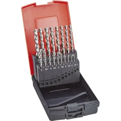 Sada spirálových vrtáků DIN338 HSS-Co5 typ TF 1,0-13,0mm zvyšování o 0,5mm 25 ks. FORMAT Horká Nabídka