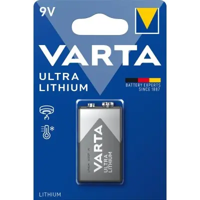 Baterie Professional Lithium 9V e-block 1 kus v blistr balení VARTA 6122301401 Novinka