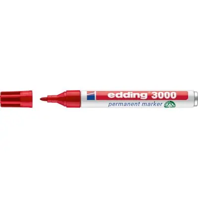 Hit Sezóny Permanentní popisovač 3000 červená edding 0-43000002