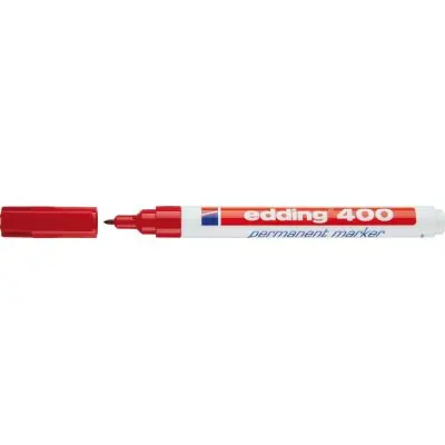 Zlevněný Permanentní popisovač 400 červená edding 4-400002