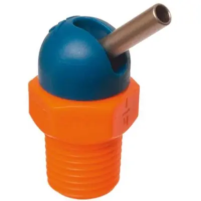 Vysoce Kvalitní Vysokotlaká tryska CD pro hadici na chladivo 1/4" 70 bar průměr 1,6 x 6,4 mm šedá LOC-LINE G72061