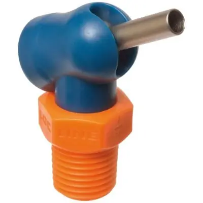 Nízká Cena Vysokotlaká tryska XW pro hadici na chladivo 1/8" 70 bar průměr 1,6 x 31,8 mm černá LOC-LINE S72043
