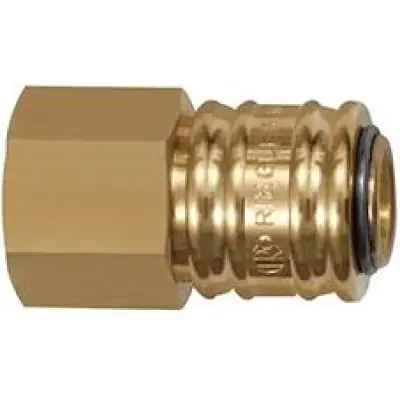 Rychlouzavírací spojka mosaz, jmenovitá světlost 7,2mm Vnitřní závit G 3/8" RIEGLER 243.22-E Značkový