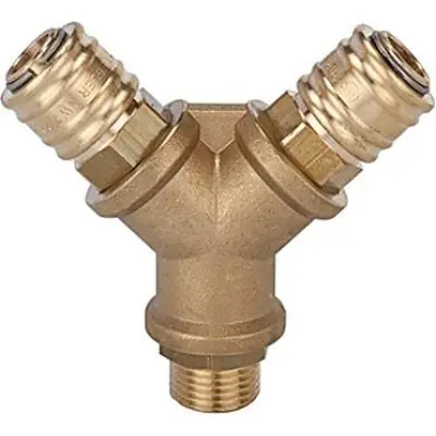 Must-Have Rozbočovací krabice, mosaz, 2 spojky, vnější závit G1/4" RIEGLER 245.31-E