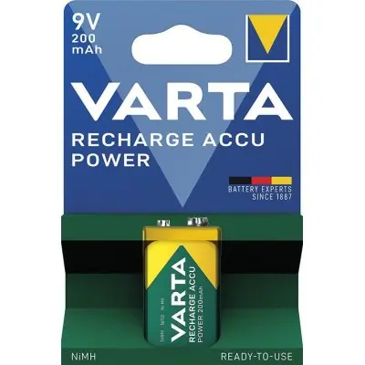 Baterie RECHARGEABLE Aku e-block 9V 200mAh VARTA 56722101401 Must-Have