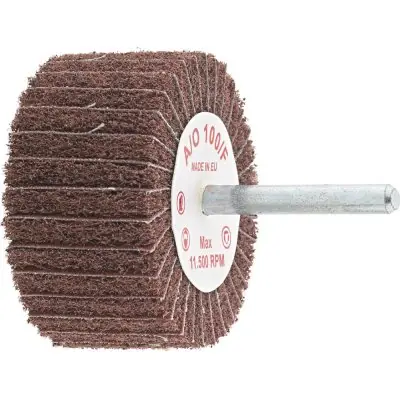 Rychlé Dodání Kombinovaný lamelový brusný kotouč průměr stopky 6 mm 80 x 50 mm A/O 100 jemný FORMAT