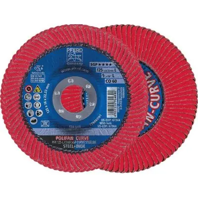 Super Cena Lamelový brusný kotouč CO-SGP-CURVE L 125 mm K60 Pferd 67689066