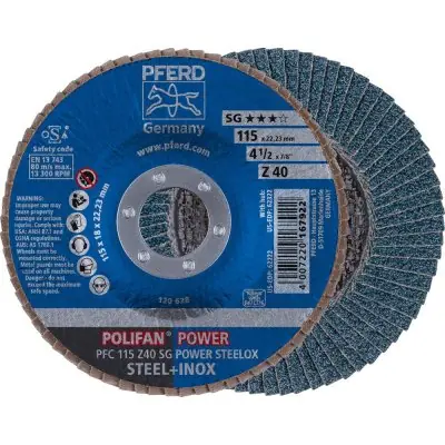 Dokud Zásoby Vydrží Lamelový brusný kotouč Z 40SGP POWER 115 mm K40 Pferd PFC115 Z 40SG
