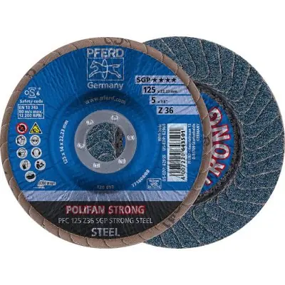 Lamelový brusný kotouč Z 50SGP STRONG 125 mm K50 Pferd PFC 125 Z 50 SGP-STRONG Vysoce Kvalitní