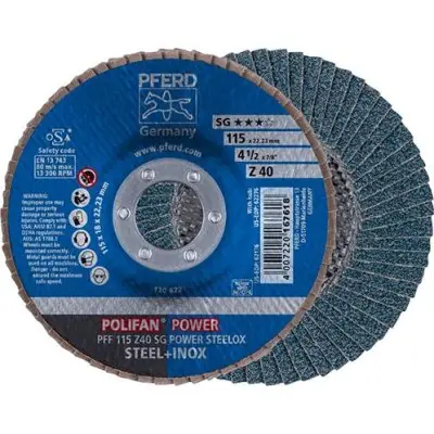 Zlevněný Lamelový brusný kotouč Z 40SG rovný 115 mm K40 Pferd PFF115 Z 40SG