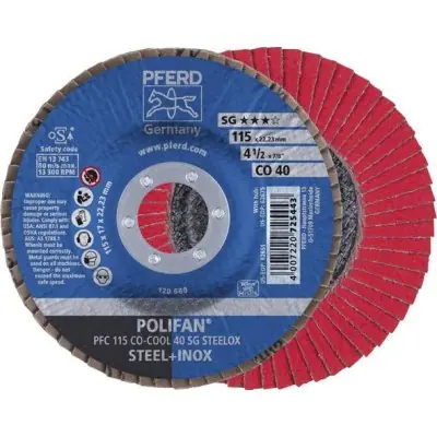 Lamelový brusný kotouč SGP-COOL vypouklý 115mm CO40 Pferd PFC115 CO 40SPG-COOL Omezená Nabídka
