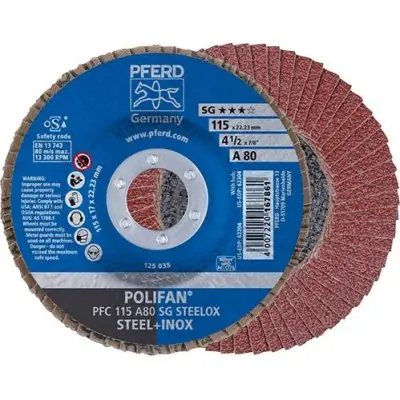 Lamelový brusný kotouč A 80SG vypouklý 115mm K80 Pferd PFC115 A 80SG Speciální Cena