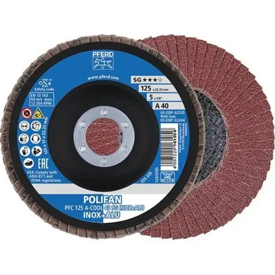 Lamelový brusný kotouč A-COOL SG vypouklý 125mm K80 Pferd PFC125 A 80SG -COOL Cenový Hit