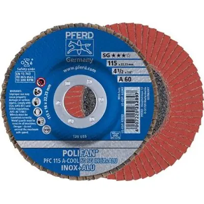 Lamelový brusný kotouč A-COOL SG vypouklý 115mm K80 Pferd PFC115 A 80SG -COOL Značkový