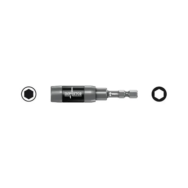 WERA univerzální držák impaktor 897/4IMP R s kruh. magnetem 1/4" šestihran 75mm Akční Cena