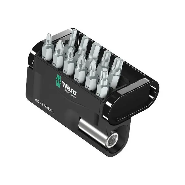 Jen Po Omezenou Doba WERA zásobník s bity 12 Metal 1 Phillips/Pozidriv/Torx® 12-dílný