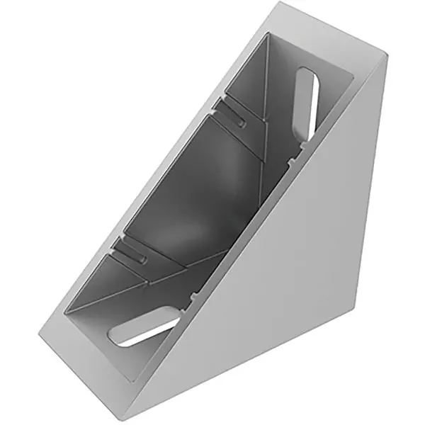 Expresní Doručení FATH zinkový úhelník I 40 × 80 mm, práškově lakovaný barva hliníku drážka 8