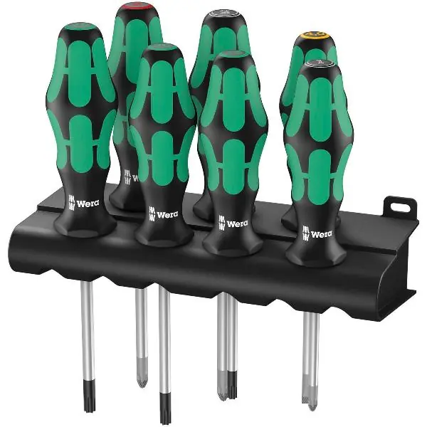 Sezónní Sleva WERA sada šroubováků 335/350/367/7+Rack ploché/PZ/PH/Torx 7-dílná