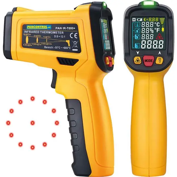 Hit Sezóny PANCONTROL infračerv. digiteploměr PAN IR-T800+ laserové měřicího obvodu
