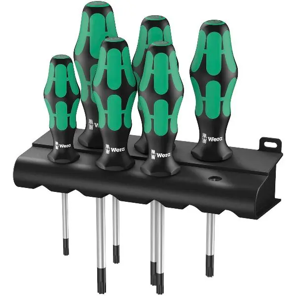 WERA sada šroubováků 367/6 BO Torx® s otvorem 6-dílná Autentický