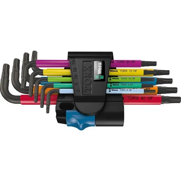 WERA Torx®-inbus klíč-sada 967/9 TX MC HF 1 TX8-40 9dílná Ověřený