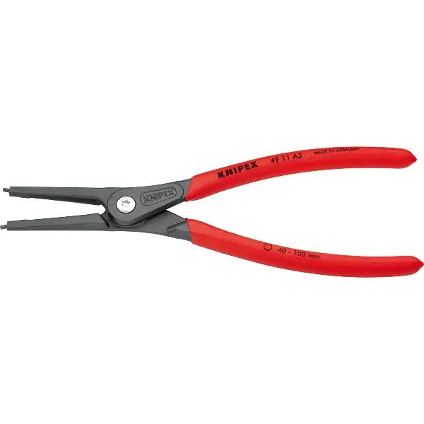 Sezónní Sleva KNIPEX precizní kleště na pojistné kroužky 4911 A3 DIN 5254 A vnější rovné