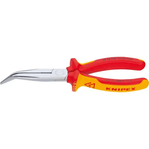 Cenová Bomba KNIPEX VDE-půlkulaté kleště s břity DIN 5745 zahnuté 2K délka rukojeti 200 mm