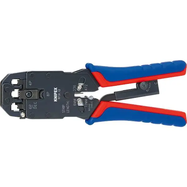 KNIPEX lis.kleště pro konektory Western 975112, 6/8-polig RJ 11/12/45, L=200 mm Dokud Zásoby Vydrží