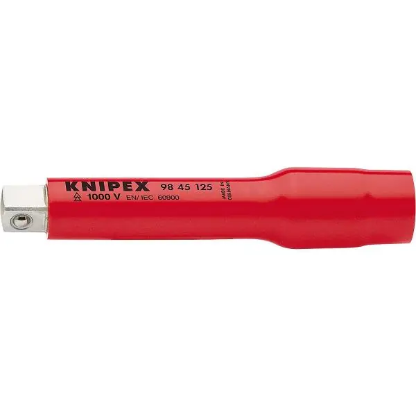 KNIPEX nástavec izolovaný 1/2" typ 9845 s vnitřním/vnějším čtyřhranem, d=125 mm Autentický