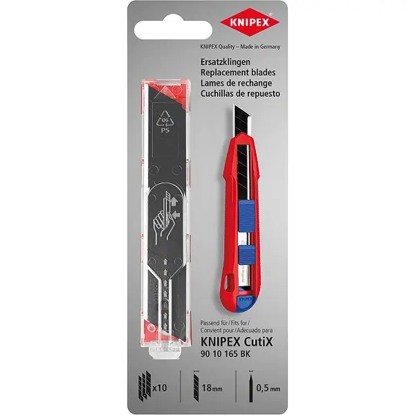KNIPEX balení náhradních nožů CutiX® s 18 mm odlamovacími noži (10 kusů) Časově Omezené