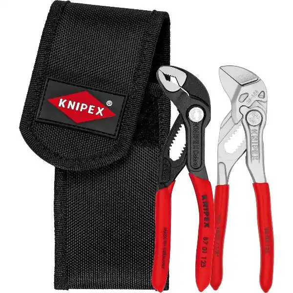 KNIPEX Sada mini kleští 002072V04 v pouzdře na opasek 2dílná klešťový klíč/Wapu Časově Omezené