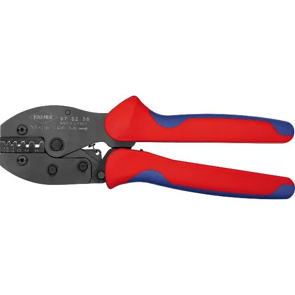 Ověřený KNIPEX lisovací kleště PreciForce® ne/isolované koncovky 0,25-6 mm²,D220 mm