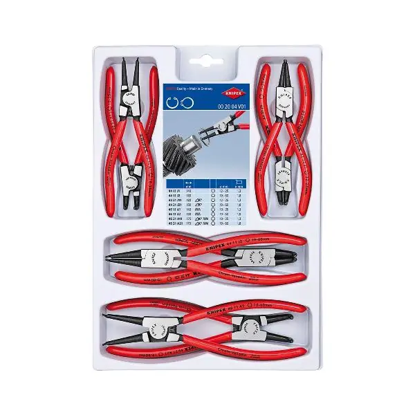 Odeslání Ihned KNIPEX sada kleští na pojistné kroužky 8dílná
