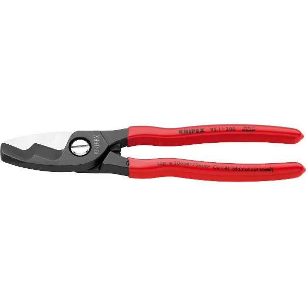 KNIPEX kabel.nůžky s 2břitem VDE9511 kabely 20 mm/70 mm², pl.rukojeť, D=200 mm Sleva