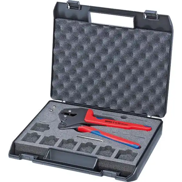 Must-Have KNIPEX Kleště pro krimp. systém 9743200 v plast. kufříku, rukojeť 2C, D=200 mm